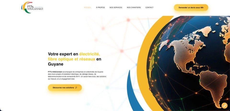 Aperçu du site FTTX Infoconnect