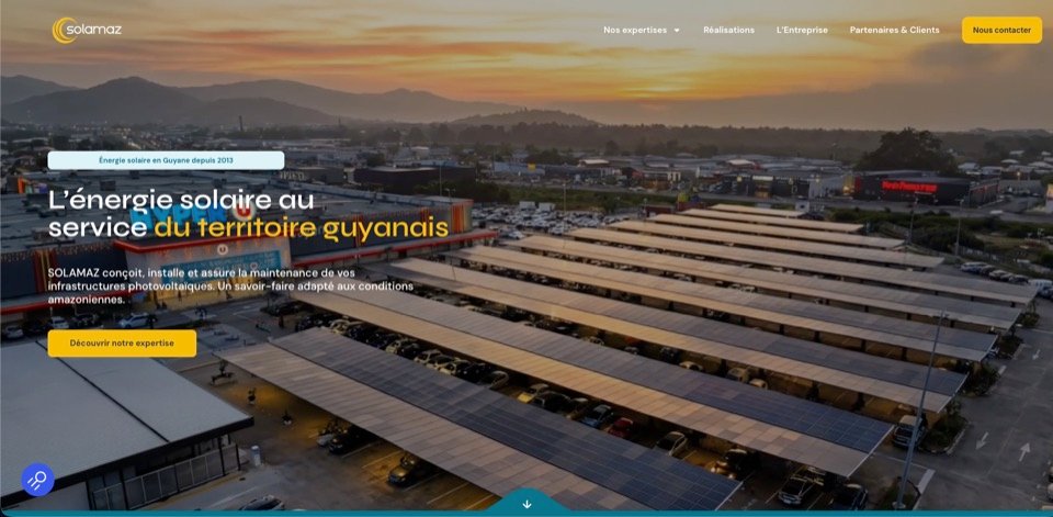 Aperçu du site Solamaz